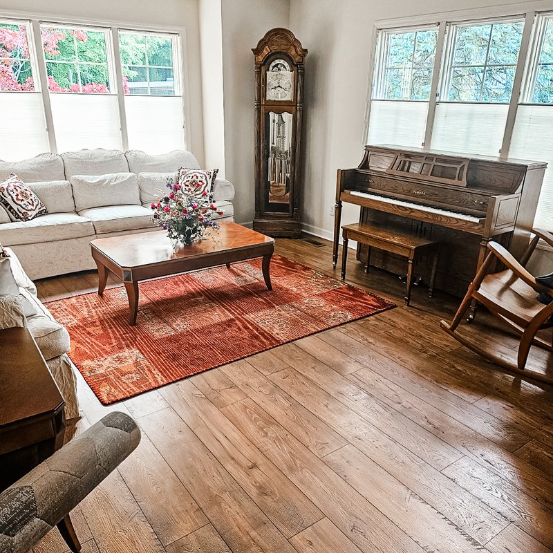 Hardwood Flooring in a stylish home by Absolute Floor Covering