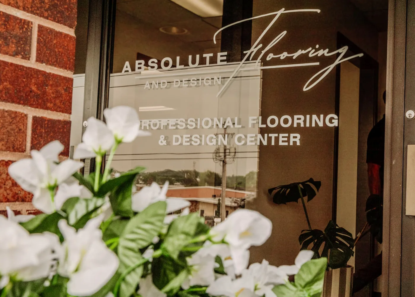 The Absolute Flooring and Design Center storefront entrance